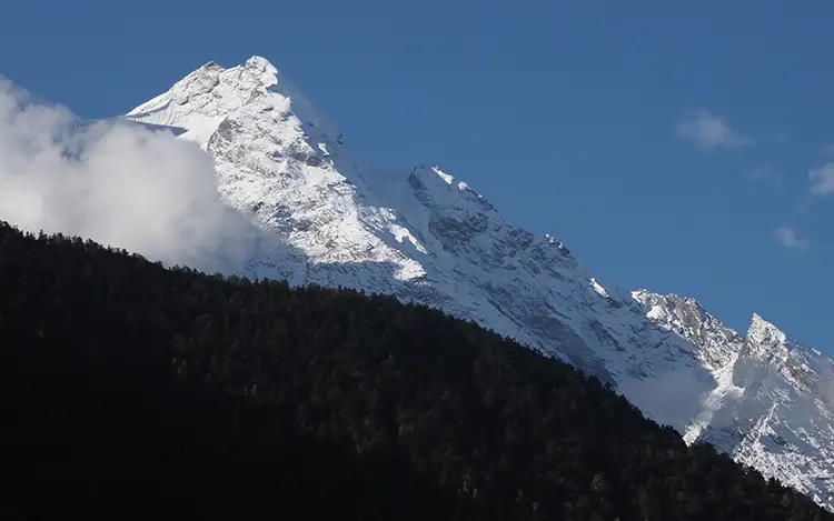 Royalty free mountain climbing in Nepal